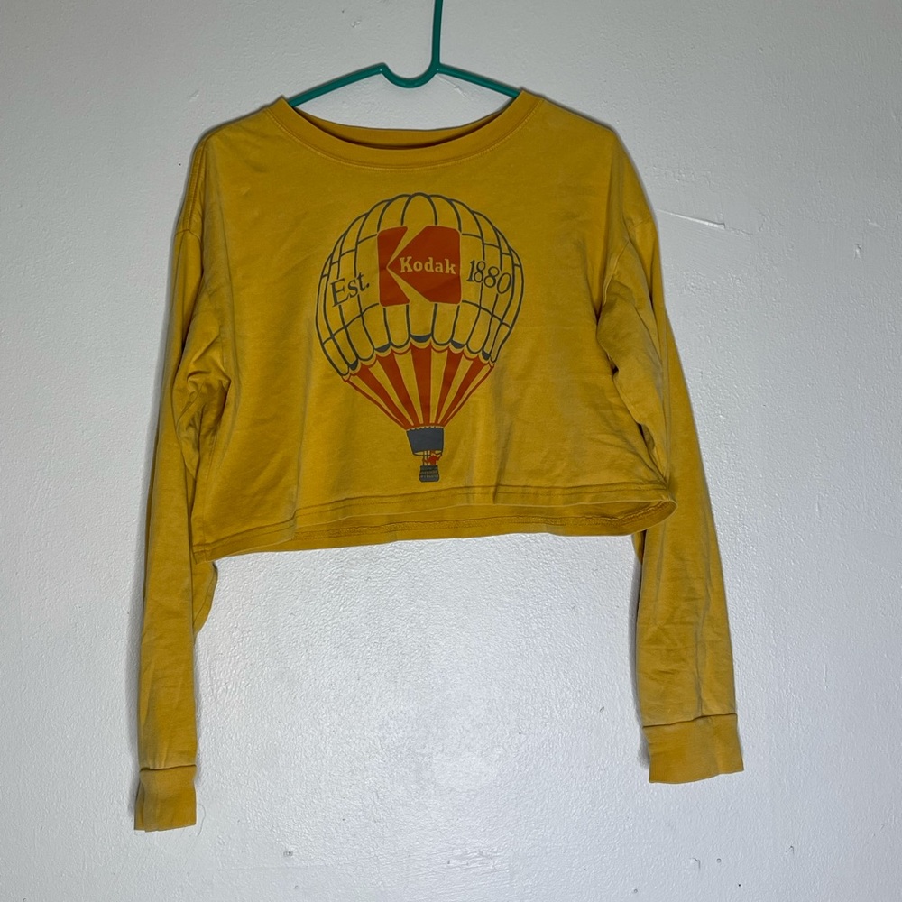 Mustard yellow Kodak crop top